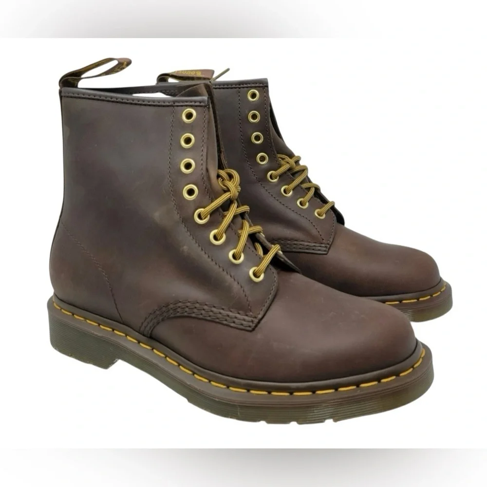 Dr. Martens Dark Brown Leather Boots